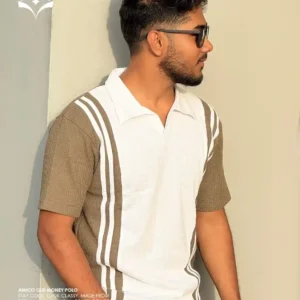 Olive Thermal Cotton Polo